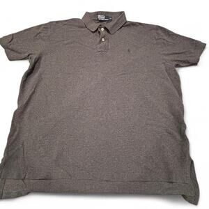 Polo Ralph Lauren Men's Grey Short Sleeve Polo Shirt Cotton - Size XL